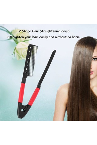 Xiyyadms Siyah Katlanabilir Saç Düzleştirici Tarak - Pratik Saç Geliştirme Aracı