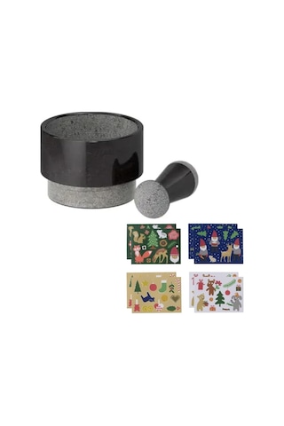 Ikea 1 Adelsten Moerser Ve Pas Tutmaz, Mermer Siyah, Siyah, Standart