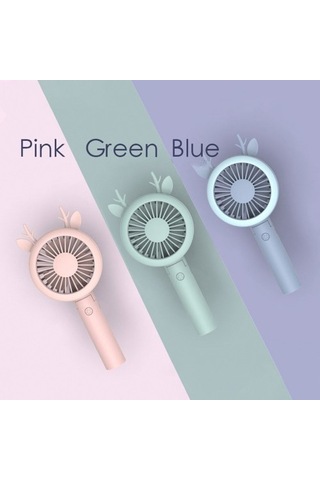 Usb Düz Renkli El Masaüstü Ev Ofis Fanı, Pembe 9477 Pembe