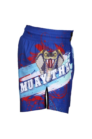 Dosmai Dijital Baskılı Muay Thai Spor Şort Mavi Mts211 Mavi