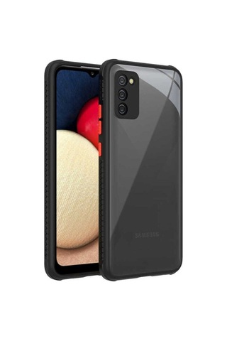 Samsung Uyumlu Galaxy A02s Kılıf Zore Kaff Kapak Siyah
