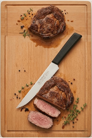 Biftek Et Steak Bıçağı Lazerli Tırtıklı Bıçak Nusret'in Et Kesme Bıçağı Sürmene Sürbisa 61107