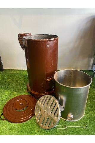 Yuvarlak Kovalı Soba Önden Havalandırmalı