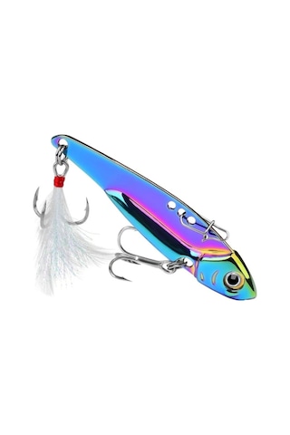 Neevoyu Metal Vıb Yaban Balığı Yemi 20g - Uzak Atışlı, Çok Renkli, Hızlı Batma, St36 Ve Kan Oluklu Tüy İğnesi, Tüm Su Tipleri İçin