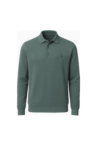 Simenti Regular Fit Polo Yaka Selanik Kazak - 7414 Yeşil