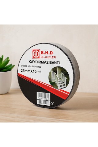 25mm X 10m Kaydırmaz Siyah Bant