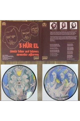 3 Hürel Sevenler Ağlarmış / Ömür Biter Yol Bitmez 45 Lik Plak Picture Disc Plak Özel Numaralı Plak