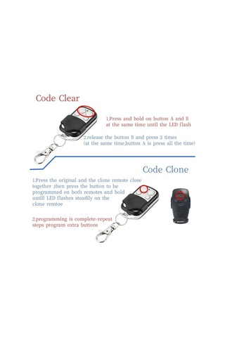 433 Mhz Kablosuz Uzaktan Kumanda Klon Garaj Kapısı Açacağı Kopyası B