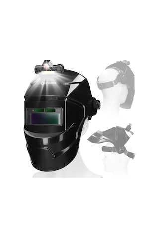 Jms Geevorks Büyük Görünümlü Gerçek Renkli Otomatik Kararan Kaynak Yüz Maskesi