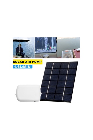 Geeroyoo Güneş Enerjili Havalandırma Pompası - 2000ma Pil İle Akvaryum Ve Göletler İçin