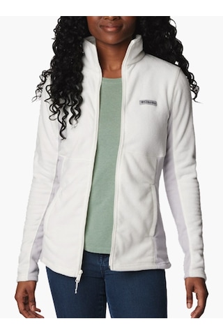 Columbia Xk0841 Basin Trail Iıı Kadın Tam Fermuarlı Polar Üst Beyaz