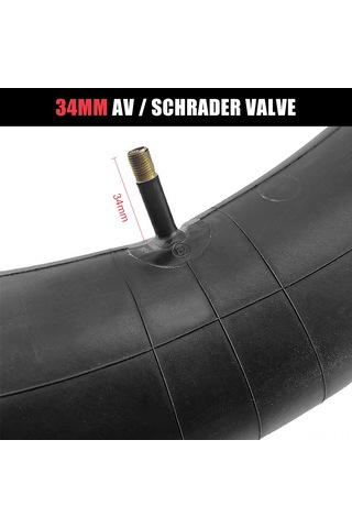 Leezsing 26x4.0 V Lastikli Kauçuk İç Lastik - Bisiklet, Elektrikli Bisiklet, Dağ, Plaj Ve Kar Bisikletleri İçin Uyumlu - Üretimli