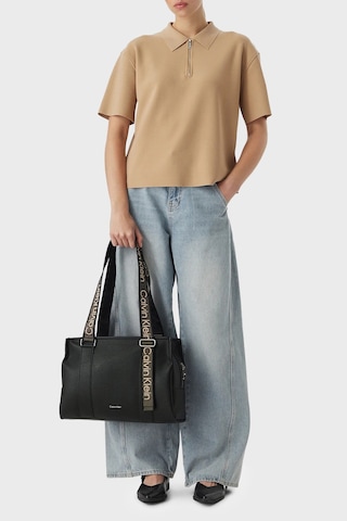Calvin Klein Logolu Ayarlanabilir Askılı Çanta Lv04f3644gub1 Kadın Çanta Lv04f3644g Ub1 Siyah