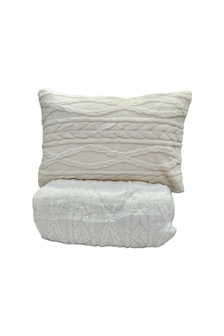 Comfort Yorgan Seti Çift Kişilik Ivy Krem Krem