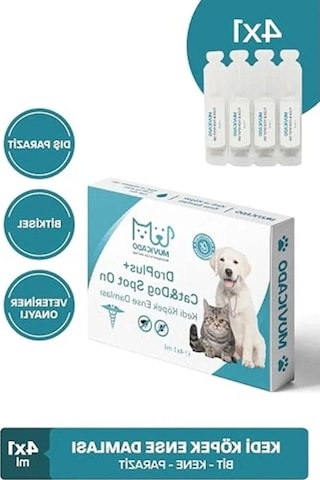 Bit Ve Pire Giderici, Kedi Ve Köpek İçin Bitkisel Anti Parazit Seti