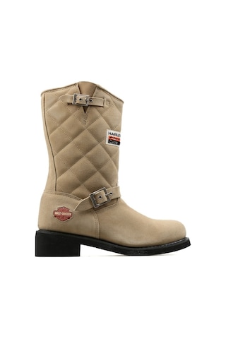 Harley Davidson Krem Unisex Çizmesi Laconıa-Crosta