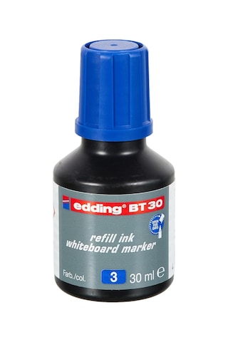 Edding Bt 30 Beyaz Yazı Tahtası Kalemi Yedek Mürekkebi - Mavi - 30ml