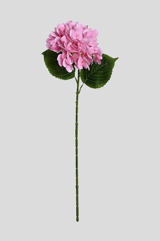Pembe Yapay Ortanca Çiçeği Tek Dal Premium Canlı Islak Dokulu 68 Cm