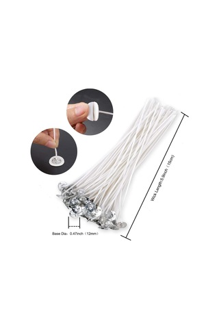 Gatherco Mum Yapım Seti, Ahşap Mum Fitili Tutucular, Mum Fitili Çıkartması, Mum Fitili Mum Ortalama Aracı, Mum Kendin Yap El Sanatları