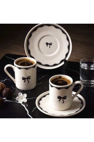 Aryıldız Lina 4 Parça 2 Kişilik Fincan Takımı 90 Ml Çok Renkli