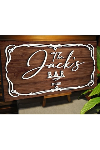 Bk Gift Kişiye Özel Kabartma Tasarım Ahşap Bar Tabelası, Home Bar Tabela, Rustik Ev Dekorasyonu, Duvar Dekoru-16
