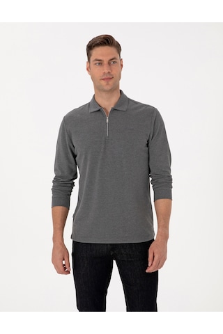 Pierre Cardin Erkek Antrasit Melanj Sweatshirt 50314046-vr081 Antrasit Melanj