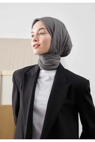Bambu Kraş Eşarp Tesettür Giyim, Hafif, Rahat, Şık, Yüksek Kalite, Hijab, Scarf, Shawl Koyu Gri