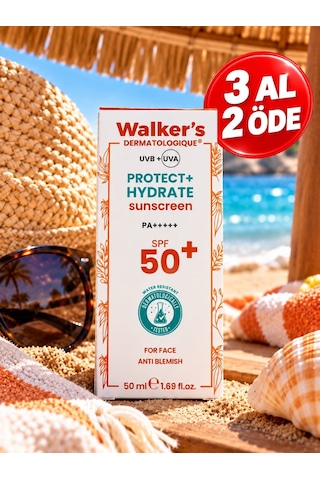 Walker's Vitamins Spf50+ Leke Karşıtı Çok Yüksek Korumalı Yüz Güneş Kremi 50 ML