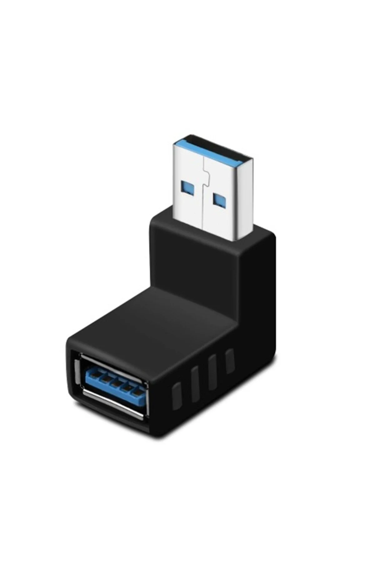Usb 3.0 Aşağı Açılı Konnektör Erkek Dişi 90 Derece Uzatma Adaptörü Yüksek Hızlı Usb Yeni 3.0 Sürümü 1