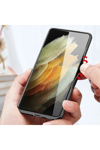 Hepsi Dux Ducis Sm Galaxy Uyumlu S21 Ultra Kılıf Fino Series Premium Arka Koruma Kılıf- 5775 Najmaddin Siyah