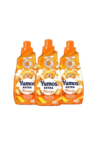 Yumoş Extra Çamaşır Yumuşatıcı 60 Yıkama Manolya 1440 Ml X3 Diğer