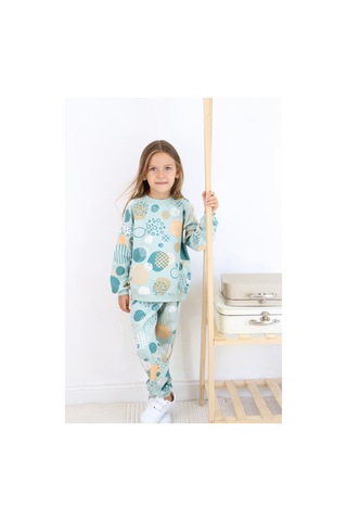 Kız Çocuk Orta Kalınlıkta Eşofman Takımı Mavi