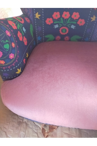Mobilyabazari Etnik Desen Çay Seti Ikili Koltuk, Salon, Balkon