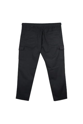 Kargo Cepli 100 Kilo-180 Kilo Arası Için Uygun Erkek Büyük Beden Gabardin Pantolon Siyah