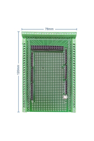 Arduino Mega 2560 Terminal Adaptör Shield Klemens Genişleme Kartı Prototipleme Kolay Bağlantı