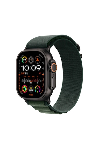 Kilifone - Apple Uyumlu Watch Ultra 49mm - Kordon Hasır Kordon - Krd-74 - Siyah-yeşil - T24694