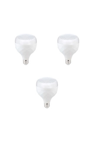 Zmr 20w 3 Lü Kristal Camlı T-bulb Led Ampul E27 6500k Beyaz Işık 1800lm