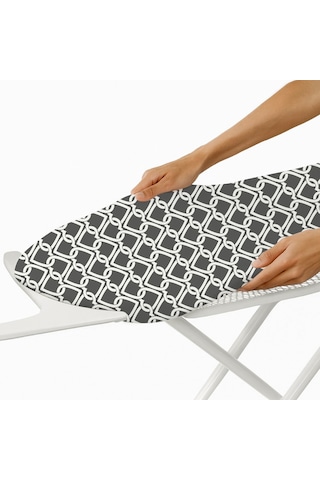 Gercella Lotus 45x120 Xs Size Ütü Masası Kılıfı Bezi Örtüsü Ütü Masası Ve Aksesuarı Yedek Parça Açık Gri