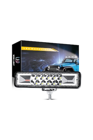 Off Road 12-24v Oto Gündüz Led Bar 6 İnç 16 Led Sarı Flash