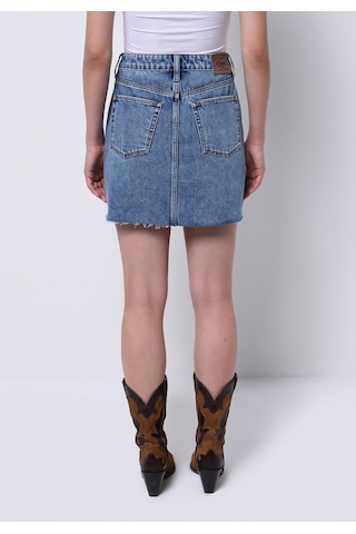 Colin's Colins Slim Fit Düz Fermuarlı Kadın Denim Etek Cl1073909 Q1.v1 Dn41615 Denim
