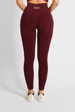 Nature The Brand Ntb Seamless Scrunch Push-up Leggings Yüksek Bel Büzgülü Toparlayıcı Dikişsiz Tayt Vişne Çürüğü