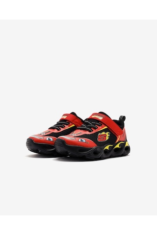 Skechers Thermo-flash - Wheel Buddies Küçük Erkek Çocuk Kırmızı Işıklı Spor Ayakkabı 402306n Rdbk Kırmızı