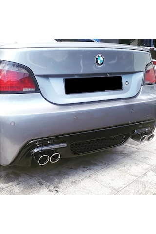 Bmw E60 - M5 - Rieger - Difüzör Sağ Sol Çift Çıkış Piano Black Vakum 2003-2010