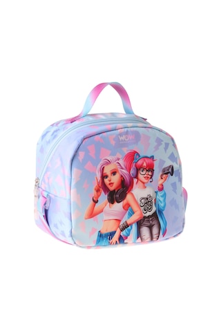 Wow Generation Cool Desenli Mavi - Pembe Renkli Kız Çocuk Isı Yalıtımlı Okul Beslenme Çantası - W6040