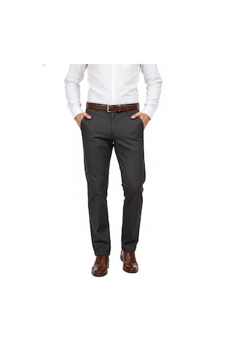 Kamer Erkek Regular Fit Klasik Pilesiz Kanvas Pantolon P1168 Bgl-st04796 Kahverengi