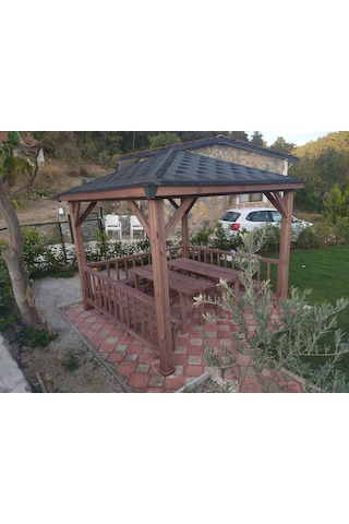 Şen Mobilya Pergola Bahçe Çardağı P069 Maun