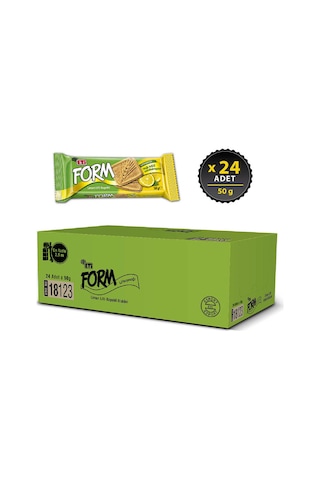 Eti Form Limon Lifli Kepekli Bisküvi 24 x 50 G