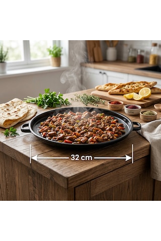 Kavurma Sacı 32 Cm Siyah