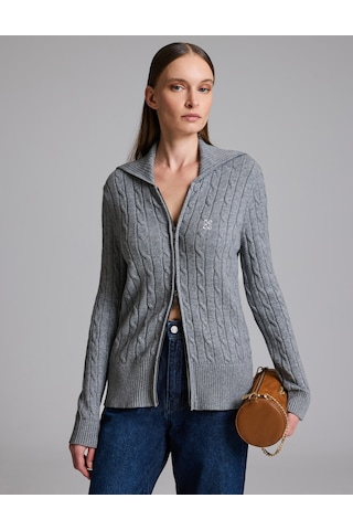 Pierre Cardin Antrasit Regular Fit Triko Hırka 50331513-vr006