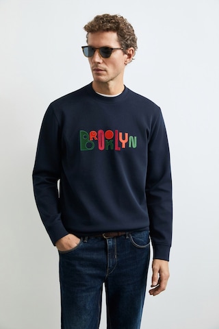 Lufian Fınn Erkek Sweatshirt Lacivert Lacivert 112030202100200